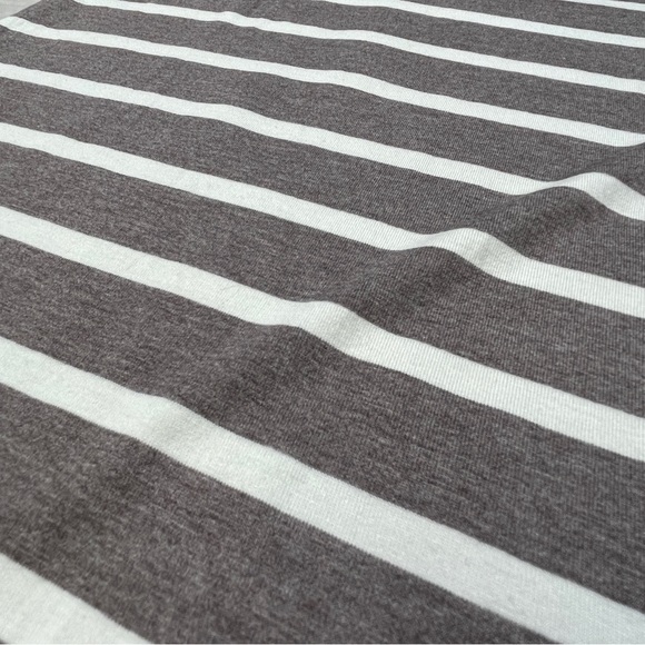 LULAROE Julia brown white striped short sleeve soft lightweight dress NEW size S - Picture 4 of 12